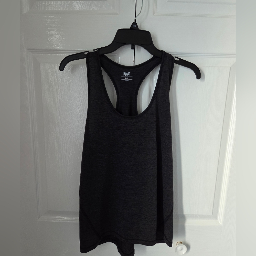 EVERLAST Performance Running Wicking Tank Top Ladies Black Onyx L NWT